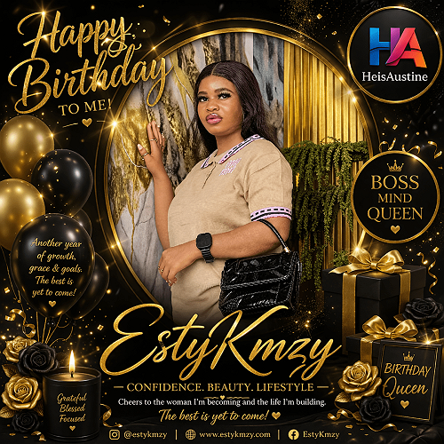 Entertainment: It’s My Day EstyKmzy – Celebrate Birthday With New Release “Grace” (Out On 16 May) @HeisAustine