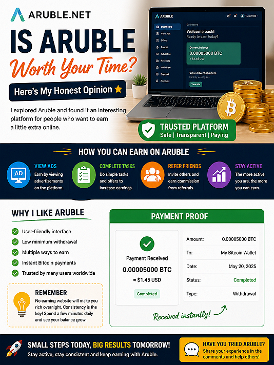 # Is Aruble Worth Your Time? Heres My Honest Opinion 💸I recently came across **Aruble**, and...